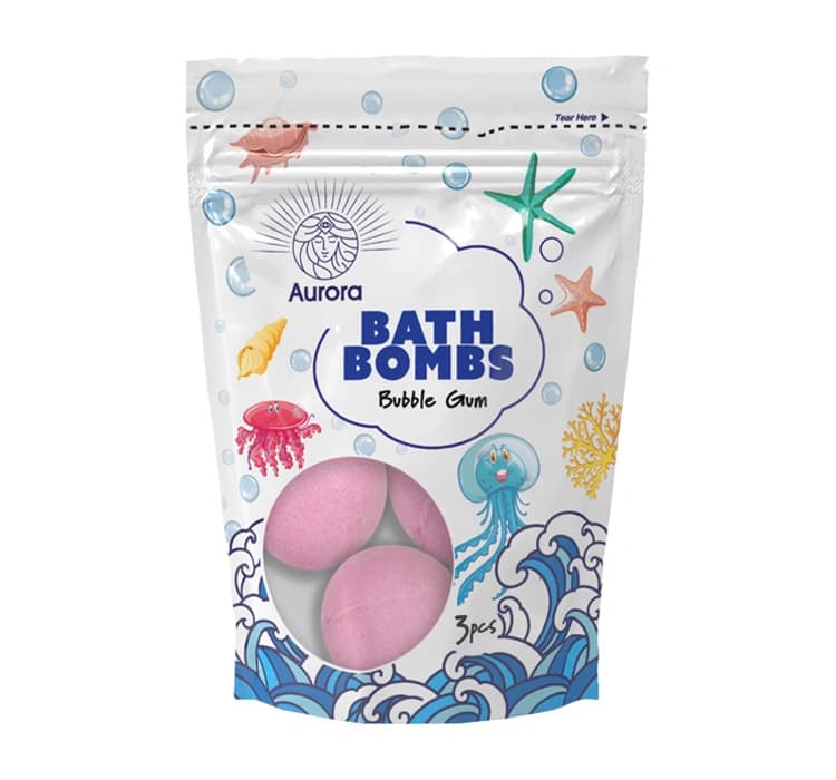 Bubble Gum kule musujące do kąpieli dla dzieci
