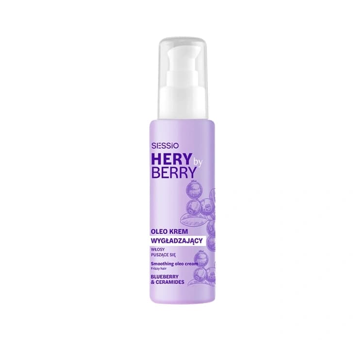 Hery By Berry Blueberry & Ceramides wygładzający oleo-krem do włosów puszących się