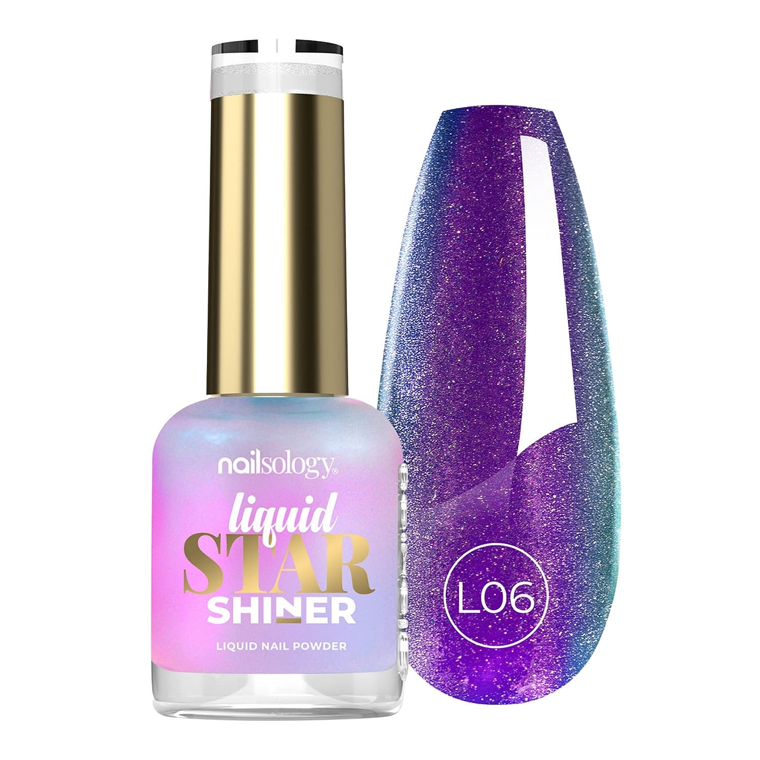 Nailsology Liquid Star Shiner pyłek w płynie do paznokci L06 Virgo
