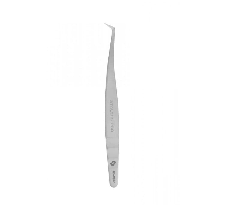 Pro Expert Lash Brow L-Shaped 65' profesjonalna pęseta do przedłużania rzęs TE-40/12