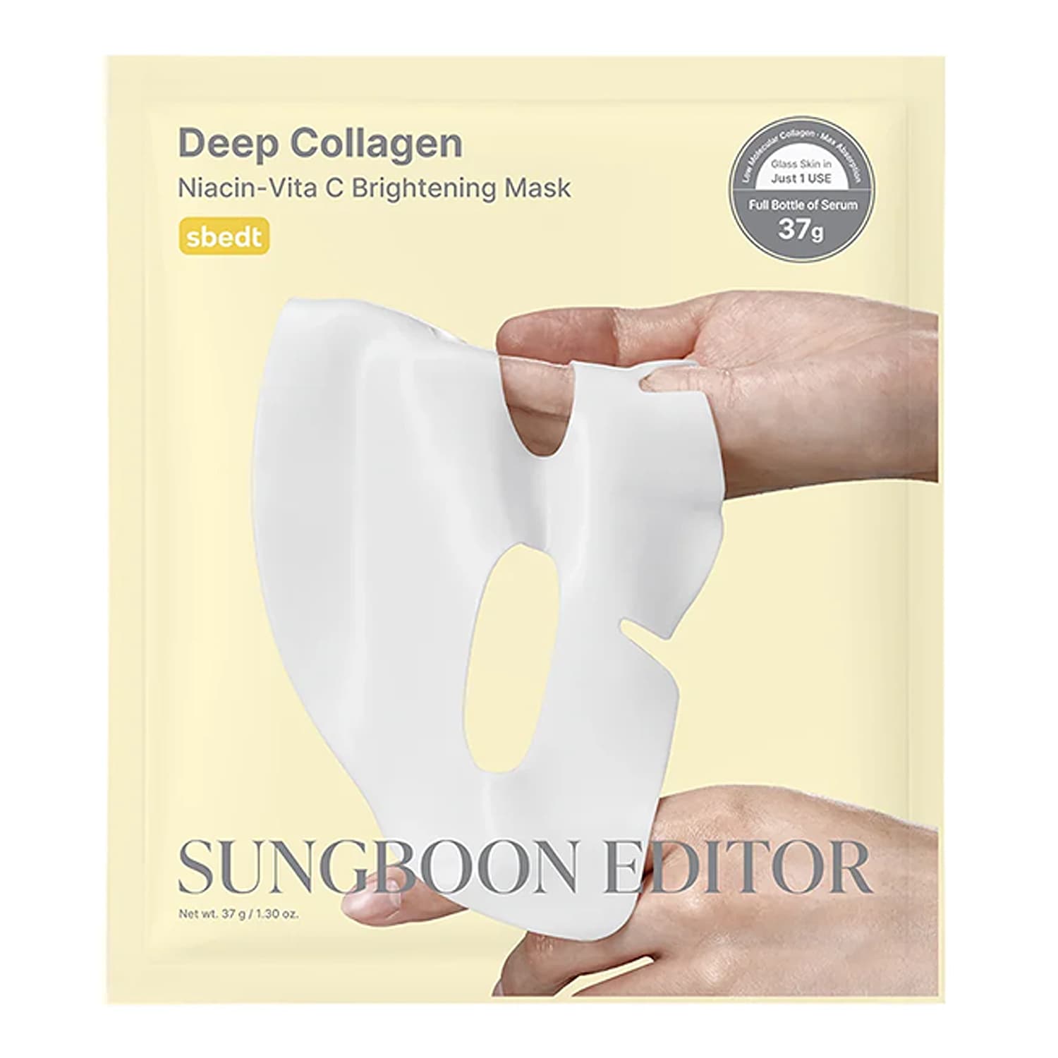 Deep Collagen Niacin-Vita C Brightening Mask rozświetlająca maseczka kolagenowa w płachcie