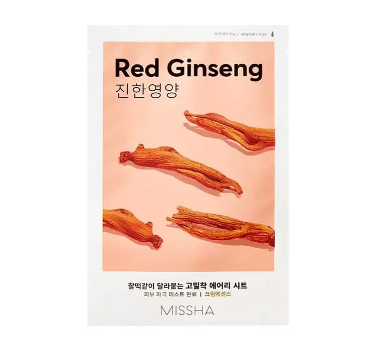 Airy Fit Sheet Mask odżywcza maseczka w płachcie Red Ginseng