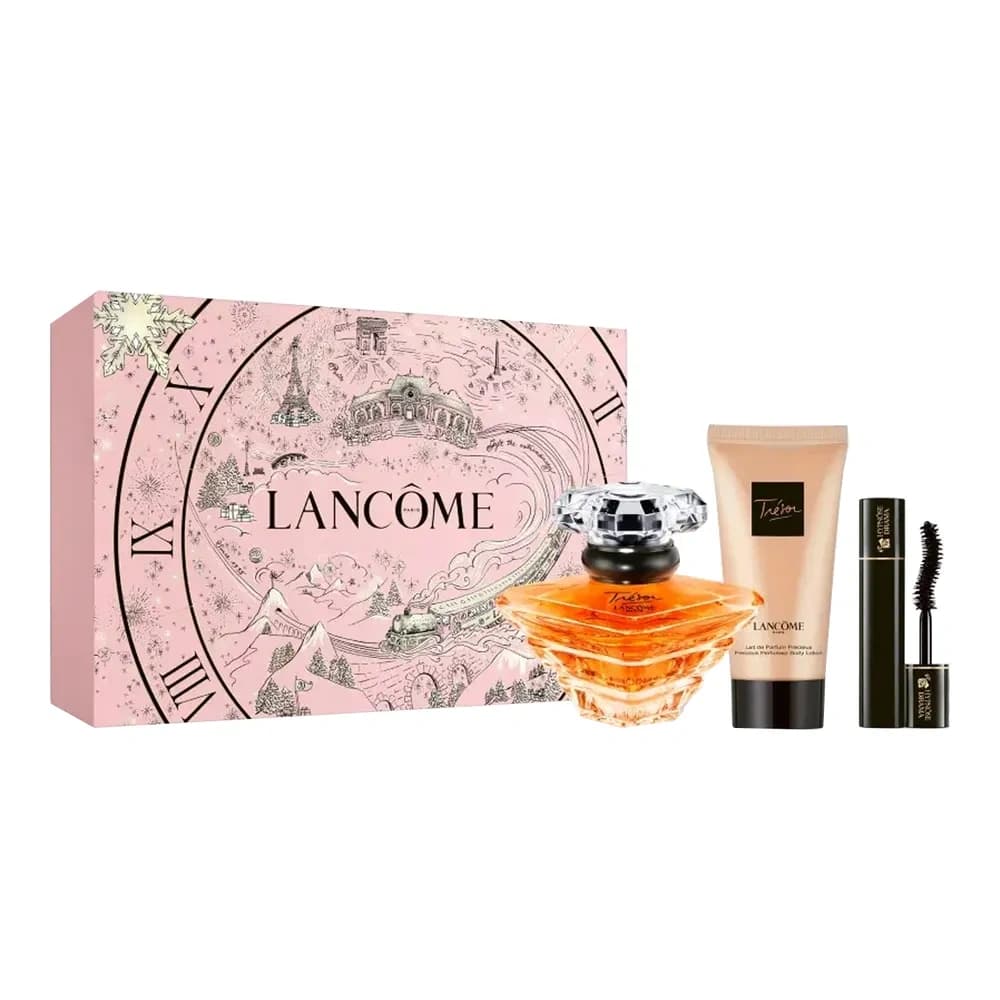 Trésor woda perfumowana spray + balsam do ciała + tusz do rzęs Hypnôse Drama
