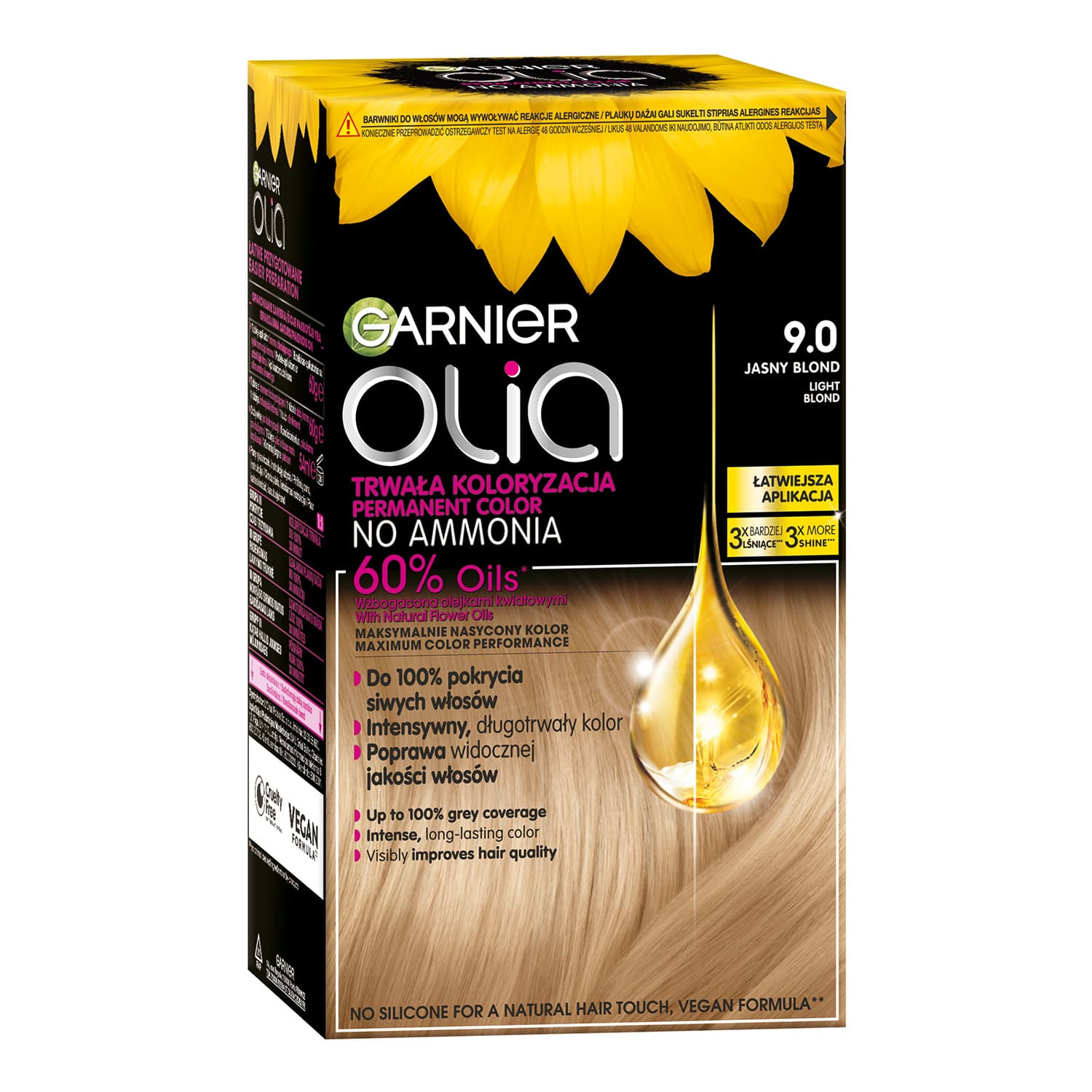 Olia trwała koloryzacja 9.0 Jasny Blond
