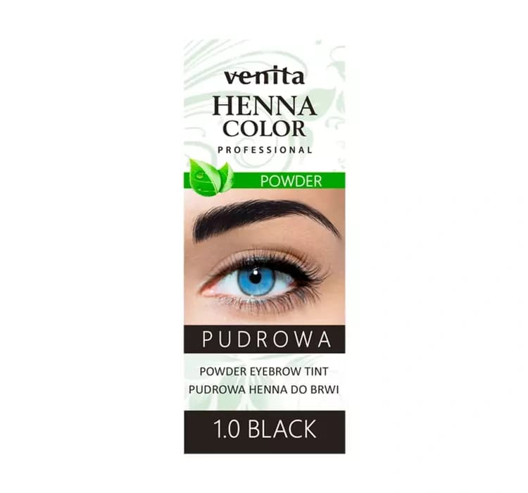 Pudrowa henna do brwi 1.0 Czarna