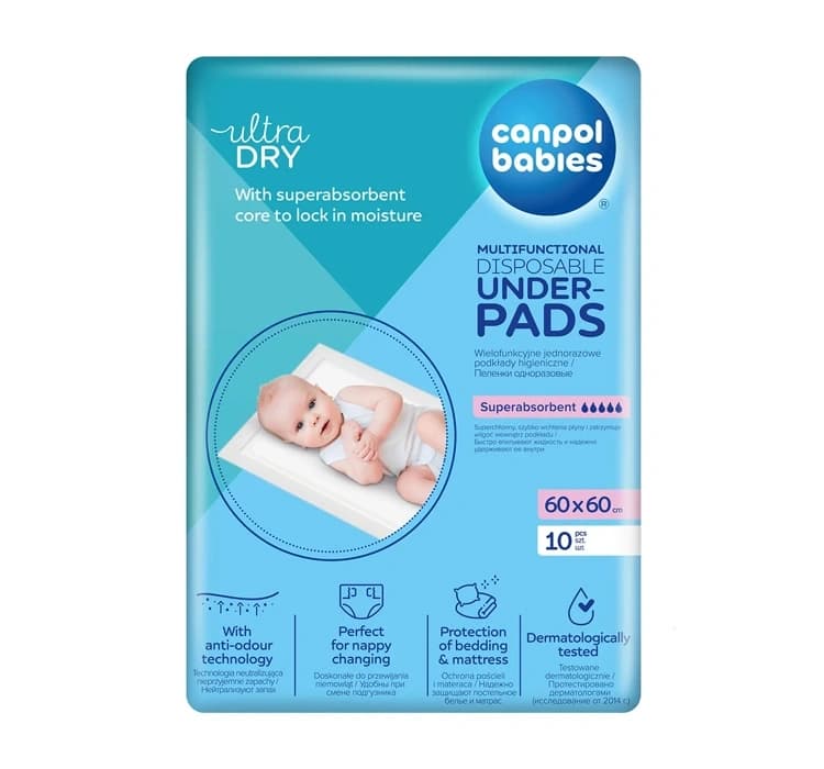 Ultra Dry wielofunkcyjne jednorazowe podkłady higieniczne 60cm