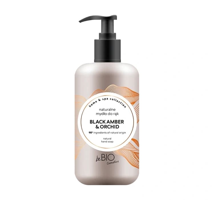 Home & Spa Collection naturalne mydło do rąk w płynie Black Amber & Orchid