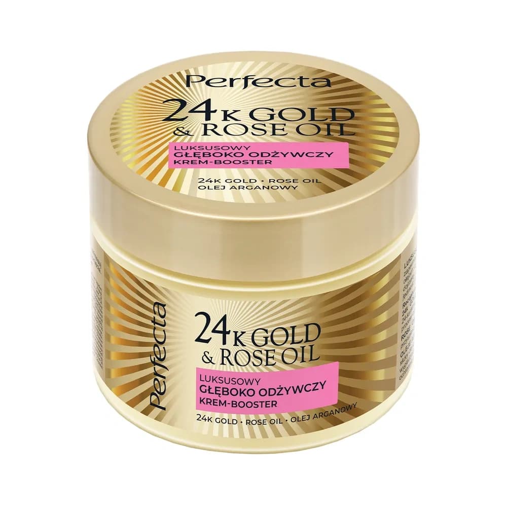 24K Gold&Rose Oil luksusowy głęboko odżywczy krem booster do ciała