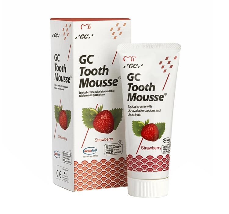 Tooth Mousse szkliwo w płynie pasta bez fluoru Truskawka