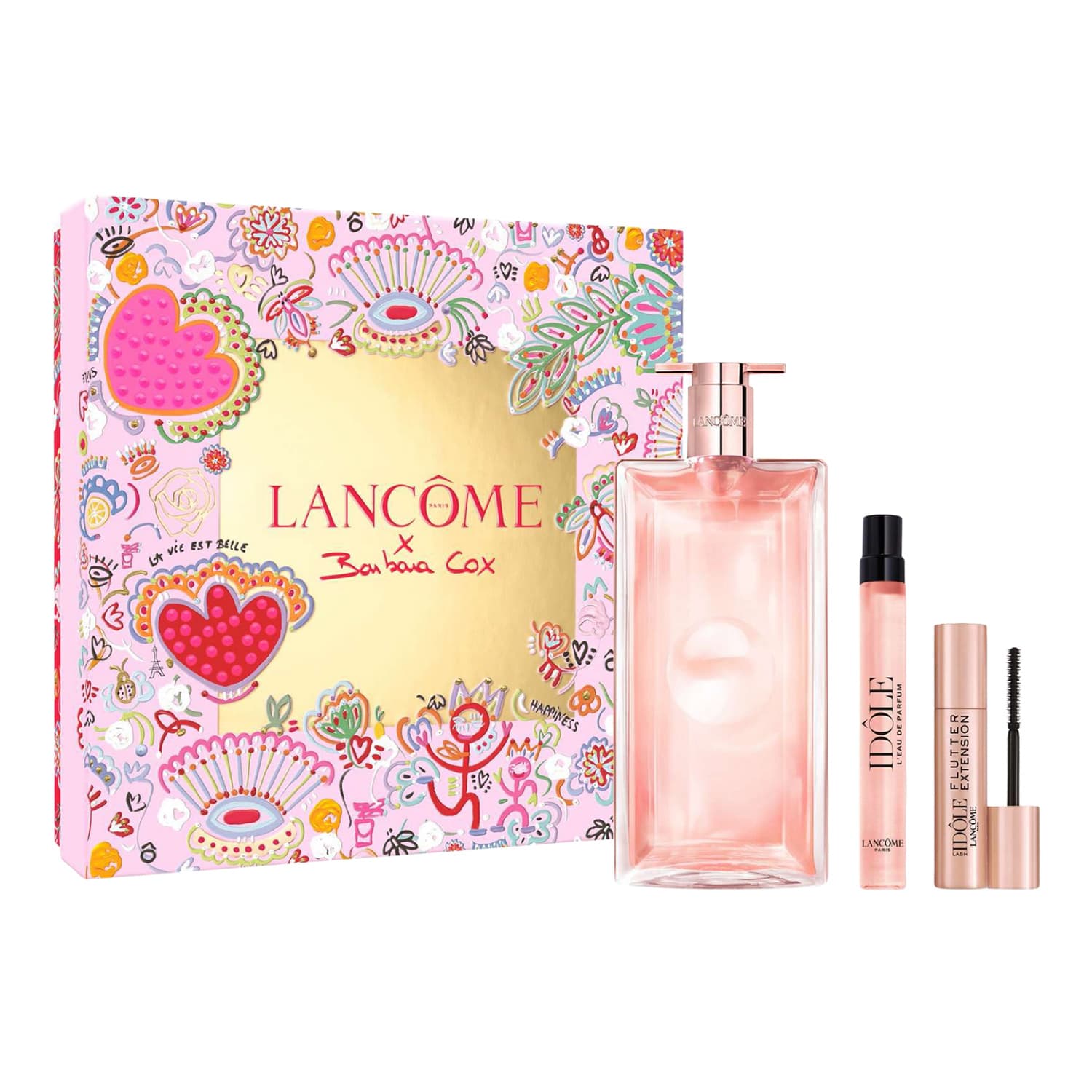 woda perfumowana spray Idôle + + tusz do rzęs Lash Idôle Flutter Extension 01 True Black