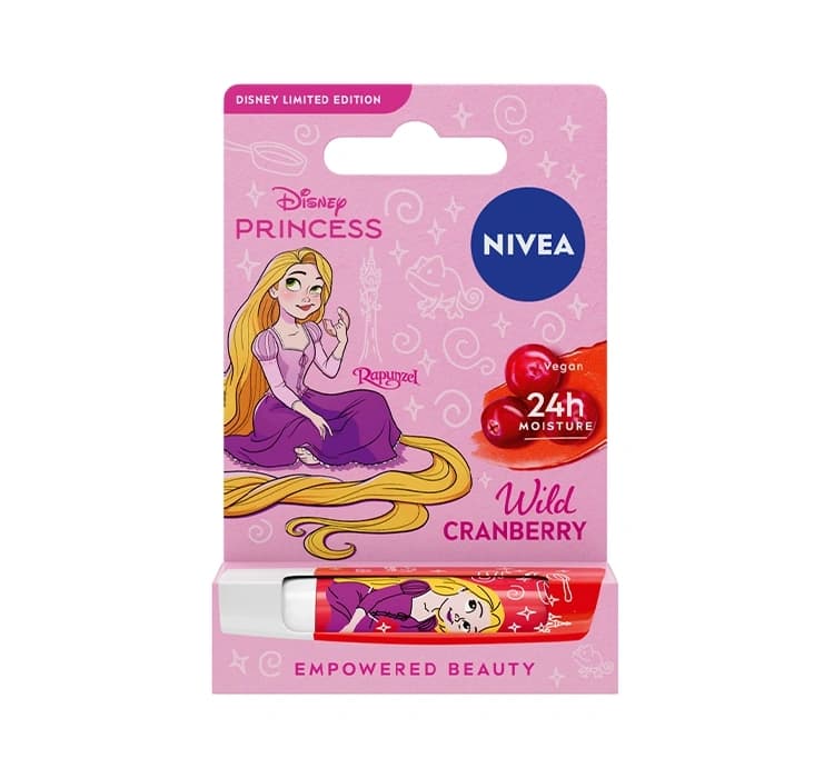 Disney Princess pielęgnująca pomadka do ust Wild Cranberry