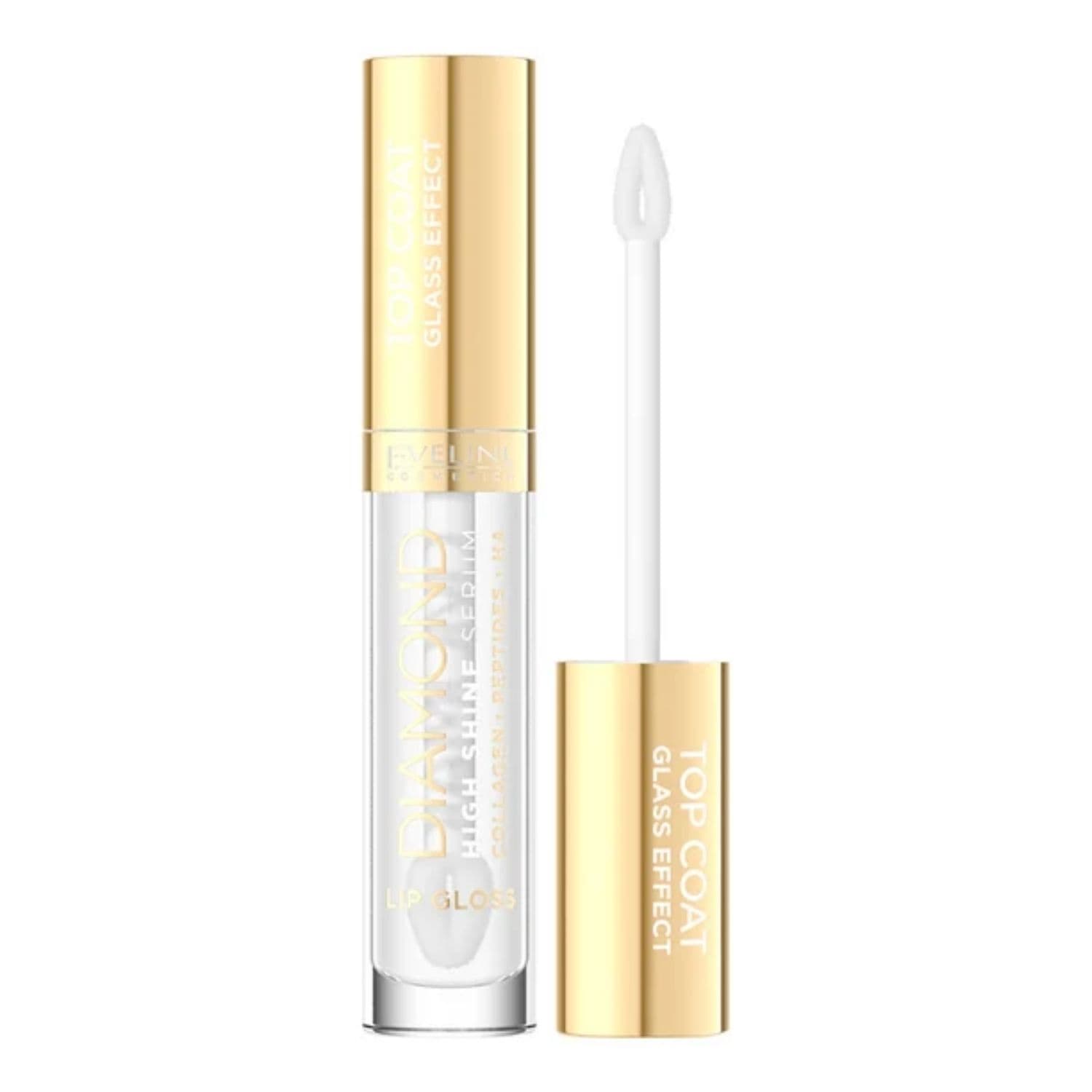 Diamond High Shine Serum kolagenowy błyszczyk-serum do ust z peptydami Top Coat