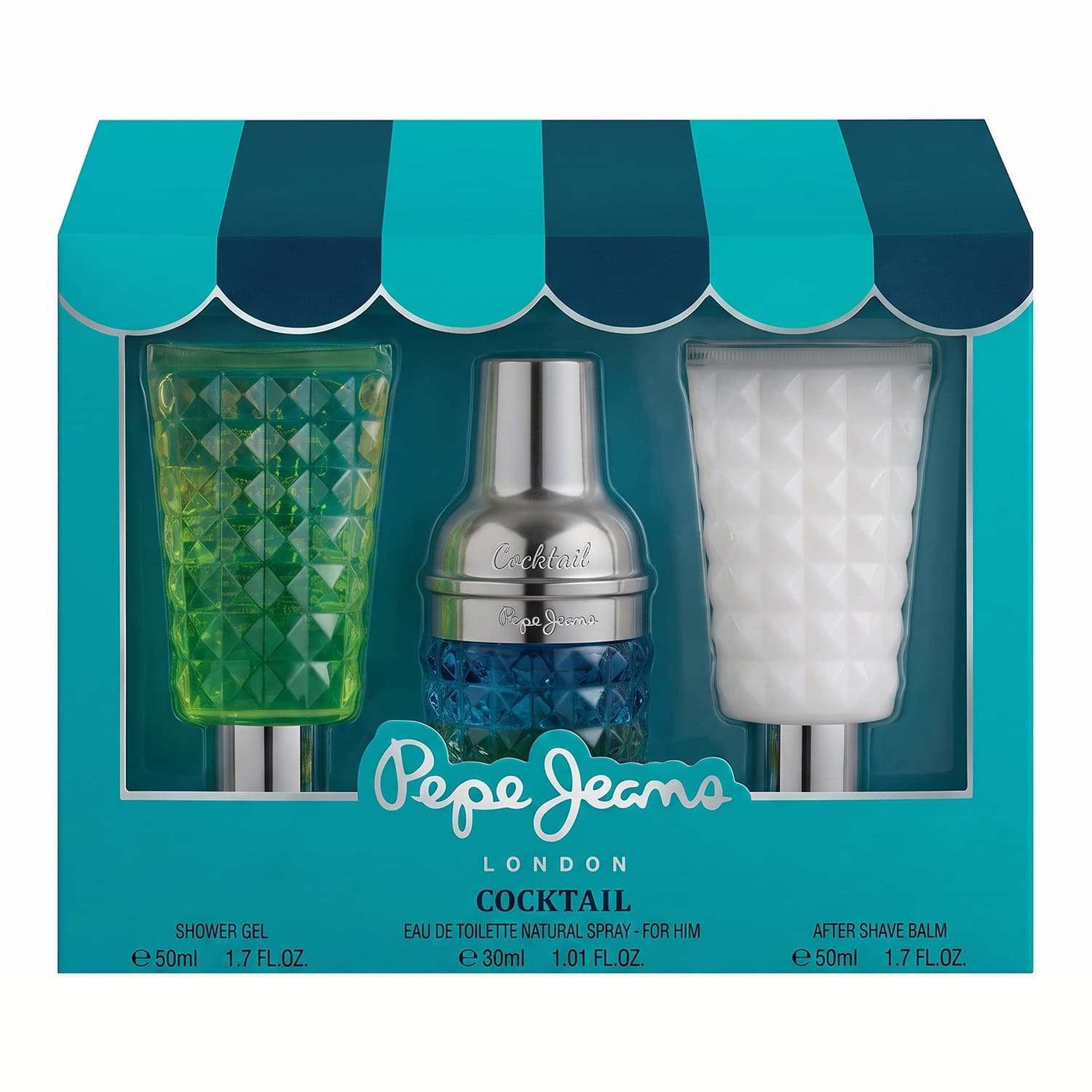 Pepe Jeans Cocktail Edition for Him woda toaletowa spray + żel + balsam po goleniu
