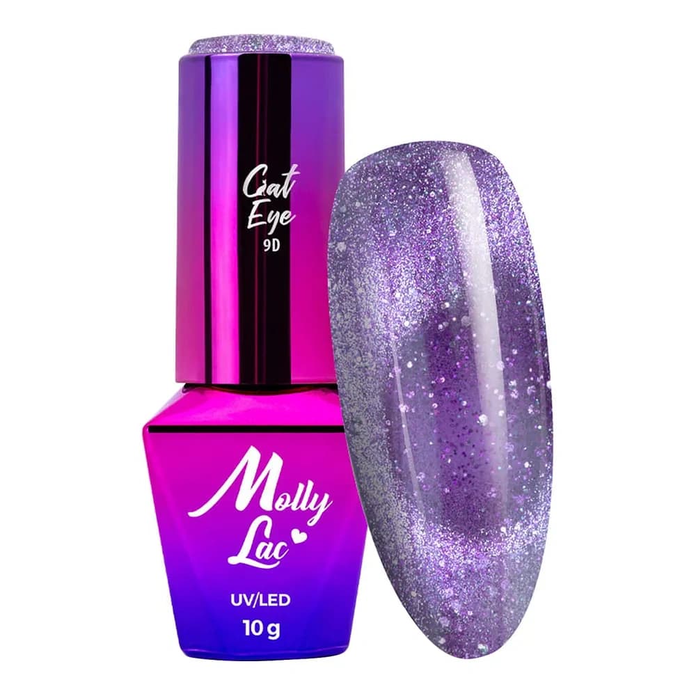 Molly Lac Cat Eye Foxy Eye lakier hybrydowy 552 Purple Light