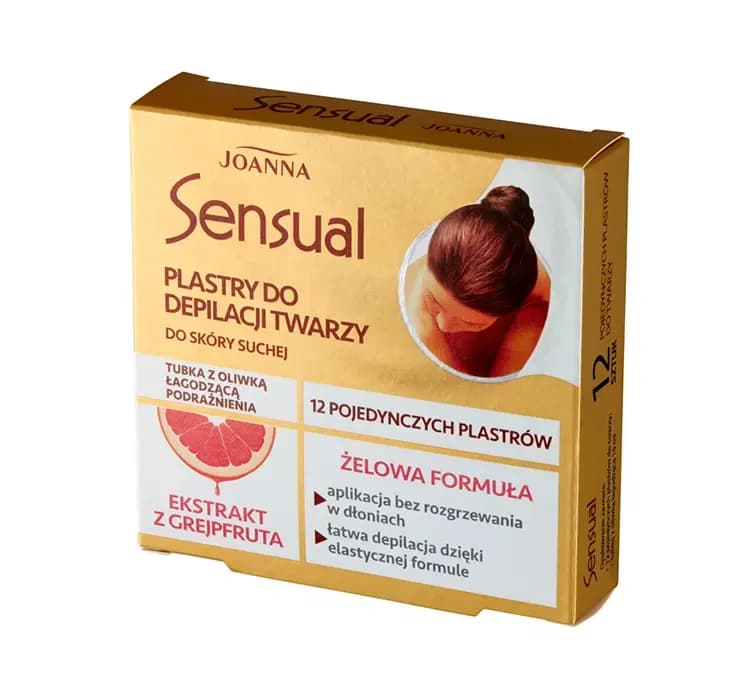 Sensual żelowe plastry do depilacji twarzy grejpfrut