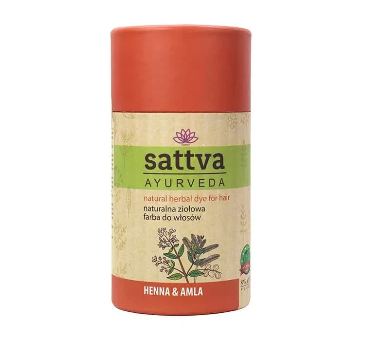 henna naturalna ziołowa farba do włosów Henna z Amlą