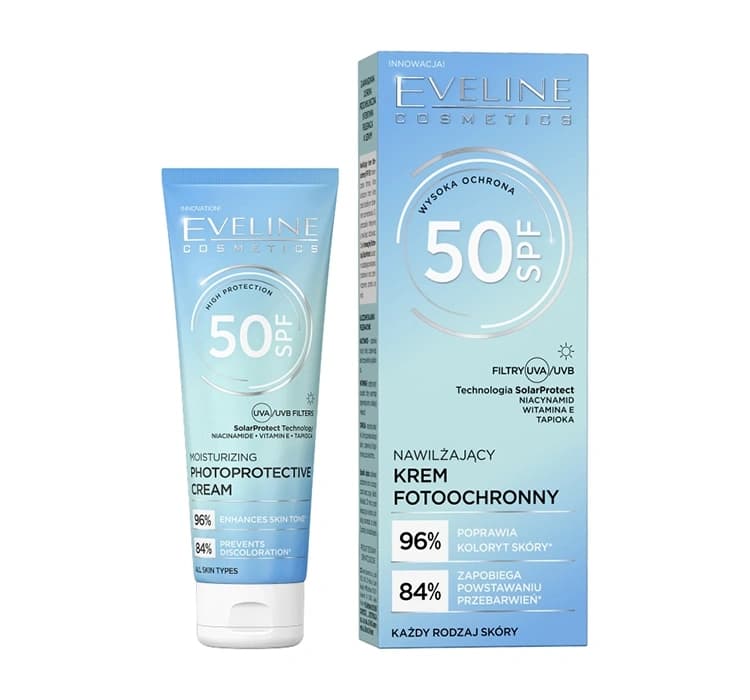 nawilżający krem fotoochronny z filtrem SPF50
