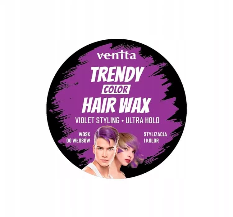 TRENDY COLOR HAIR WAX WOSK KOLORYZUJĄCO - STYLIZUJĄCY DO WŁOSÓW VIOLET