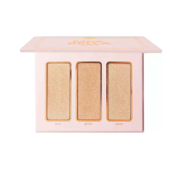 x Mrs. Bella Highlighter Trio paleta do makijażu Goldie