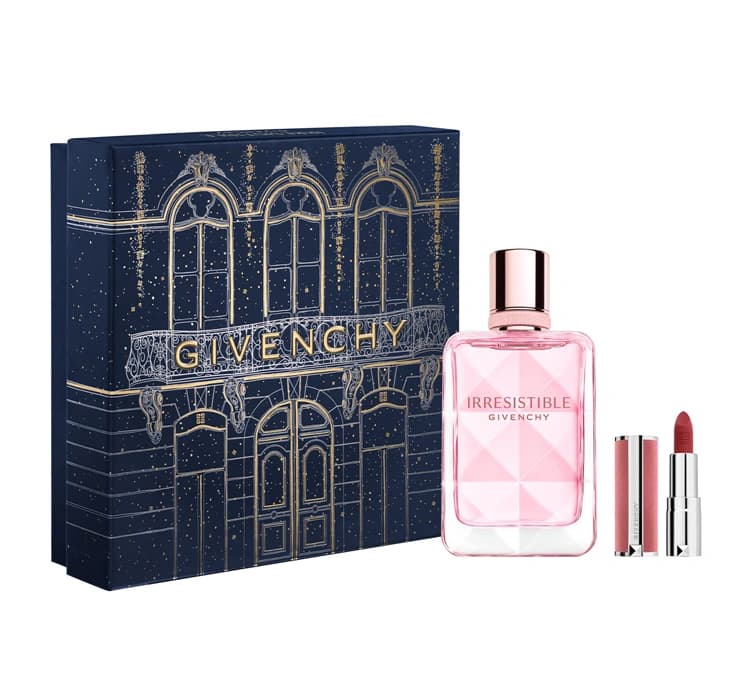 woda perfumowana spray Irresistible Very Floral + pomadka do ust Le Rouge Sheer Velvet 27