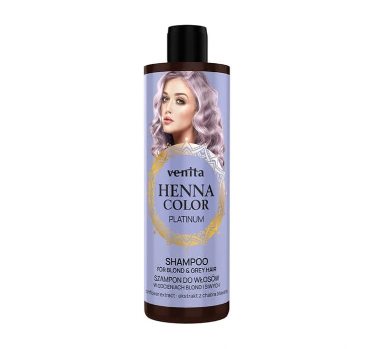 Henna Color Platinum szampon do włosów blond i siwych