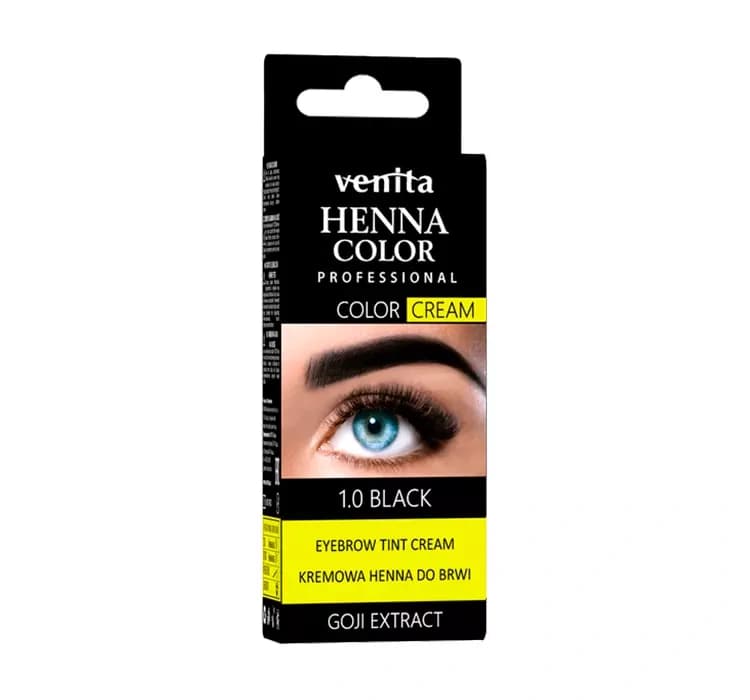 Henna Color henna do brwi w kremie 1.0 Black +