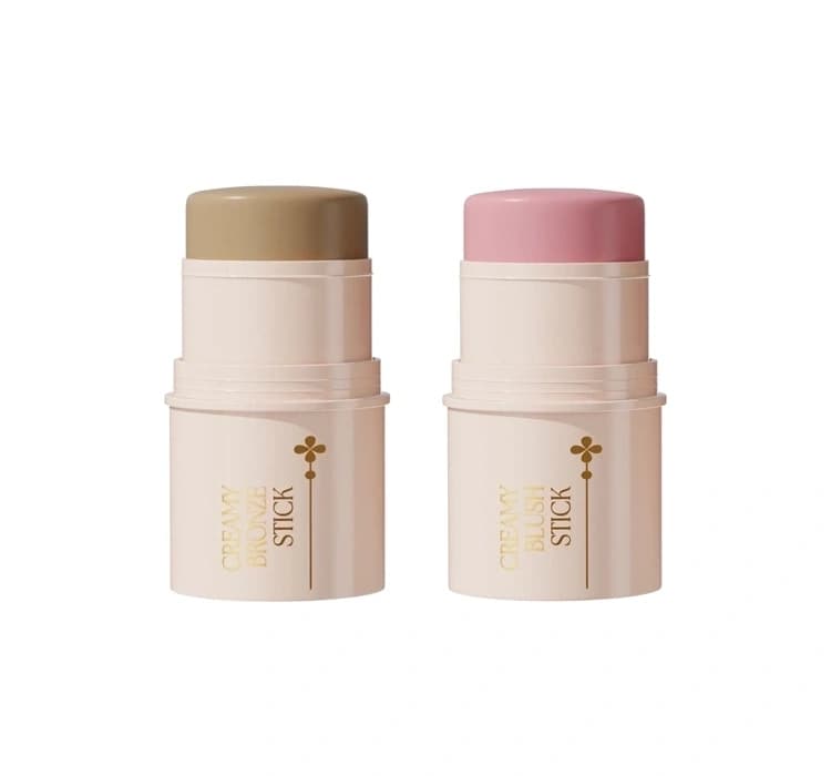 Creamy&Soft zestaw do konturowania twarzy bronzer w sztyfcie 01 Medium Bronze + róż w sztyfcie 01 Shy Charm