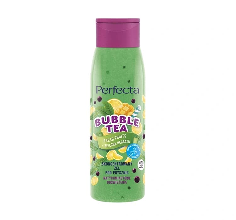 Bubble Tea żel pod prysznic Fresh Fruits + zielona herbata