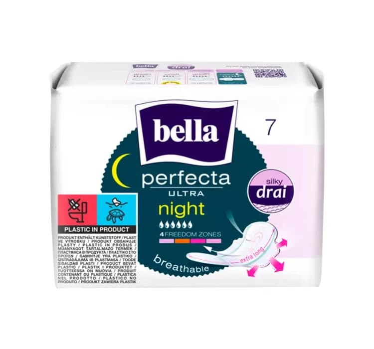 Perfecta Ultra Night Green podpaski higieniczne ze skrzydełkami