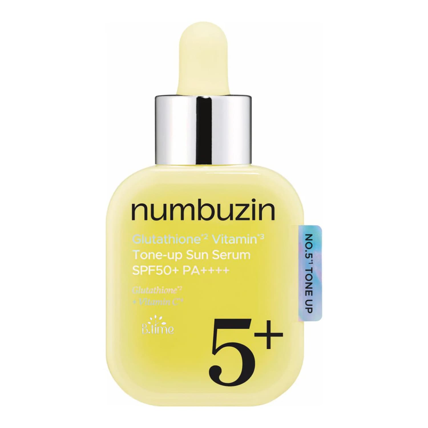 No.5+ Glutathione Vitamin Tone-up Sun Serum SPF50+ PA++++ lekkie serum przeciwsłoneczne z glutationem