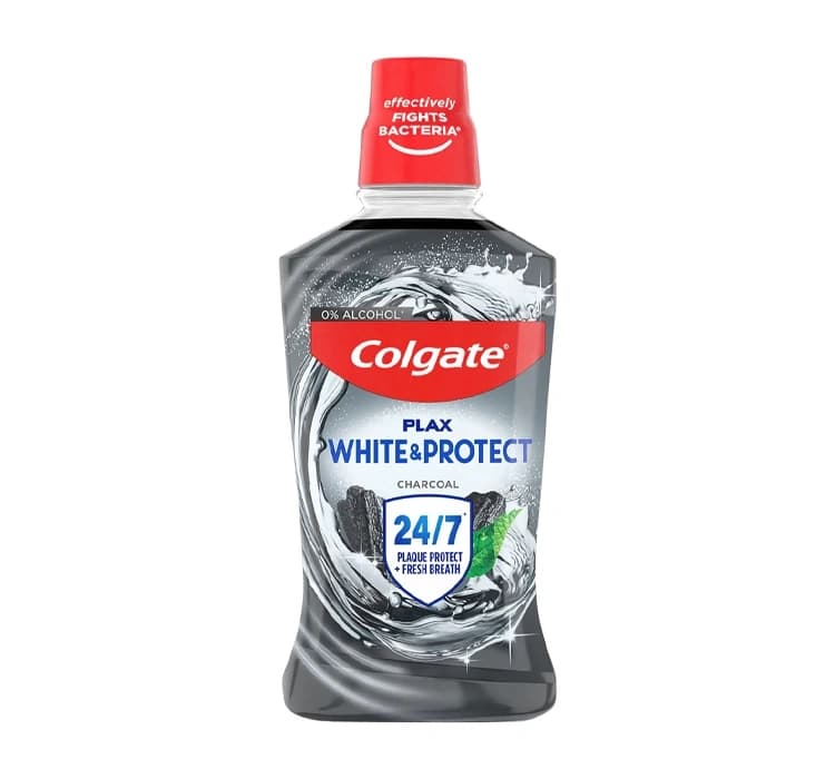 Plax White & Protect Charcoal płyn do płukania jamy ustnej