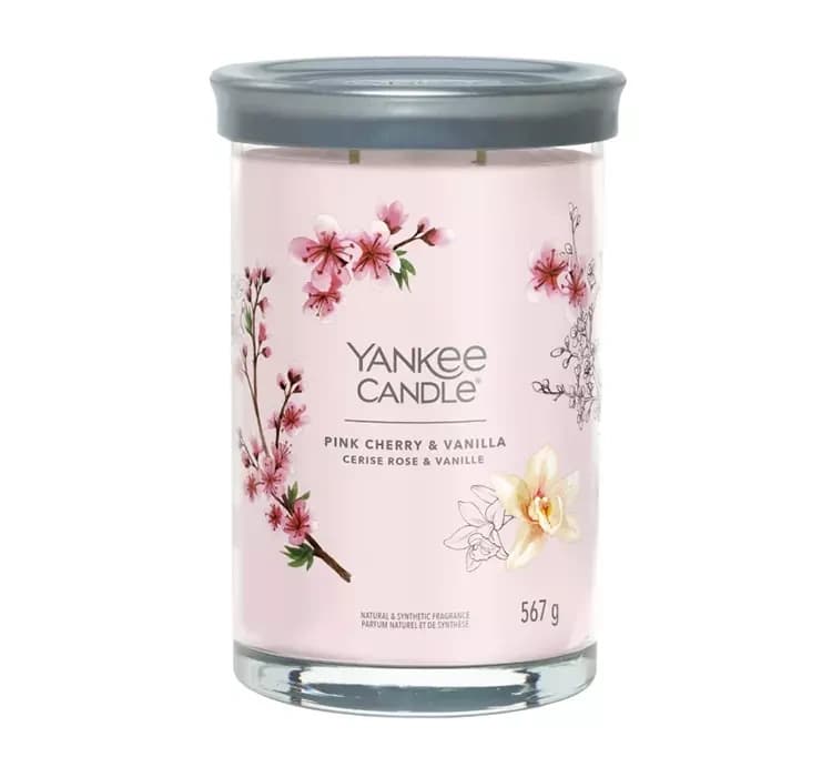 Signature Tumbler duża świeca zapachowa Pink Cherry & Vanilla