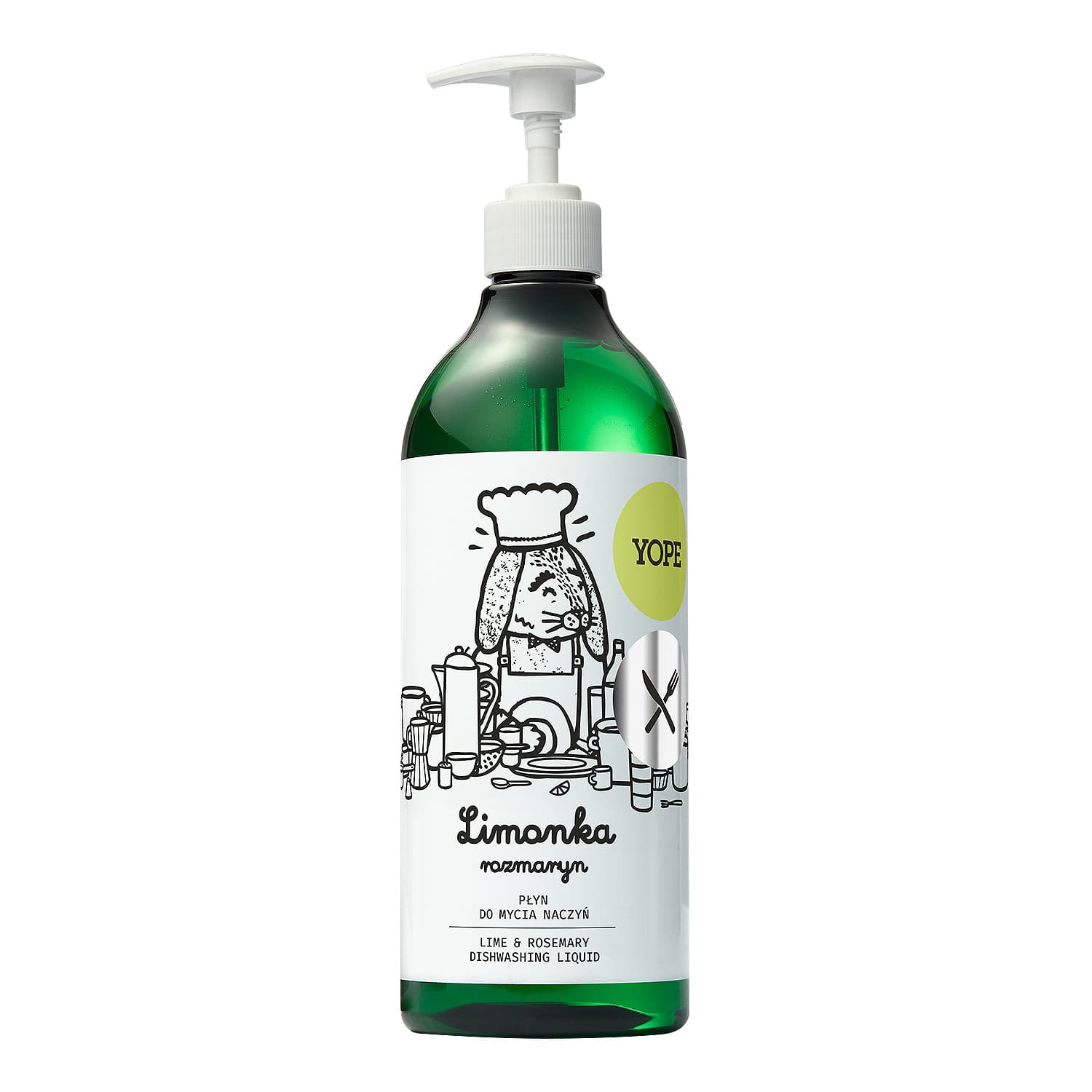 naturalny płyn do mycia naczyń Limonka & Rozmaryn