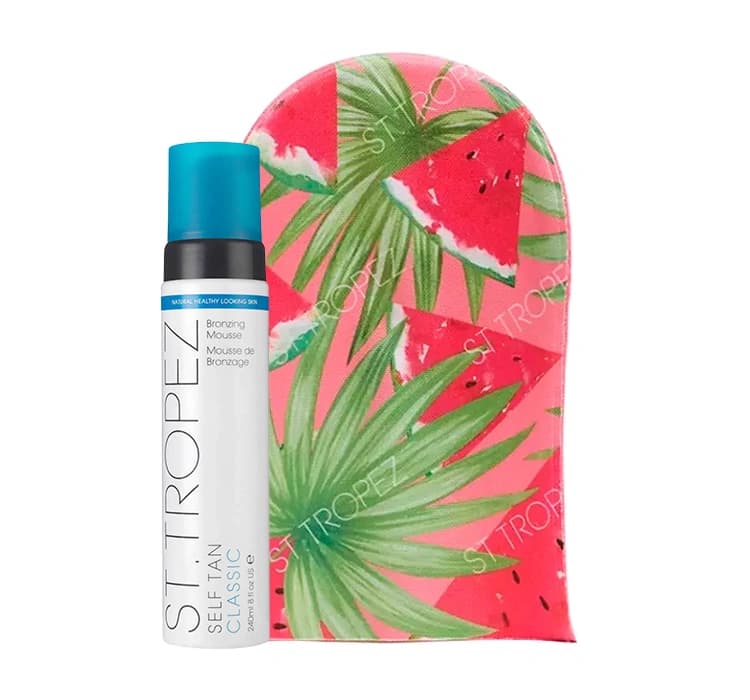TROPEZ SELF TAN PIANKA BRĄZUJĄCA CLASSIC + VELVET LUXE RĘKAWICA DO APLIKACJI SAMOOPALACZA