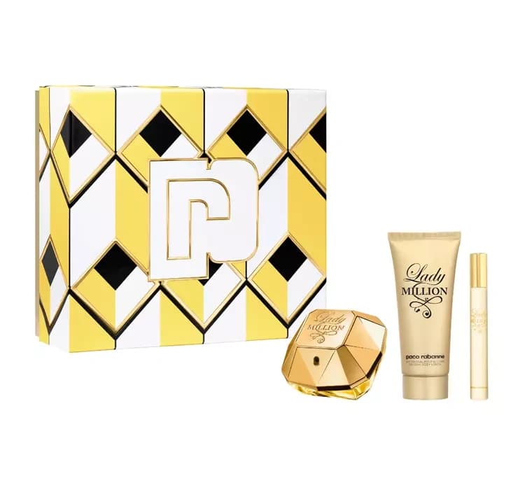 Rabanne Lady Million woda perfumowana spray + + balsam do ciała