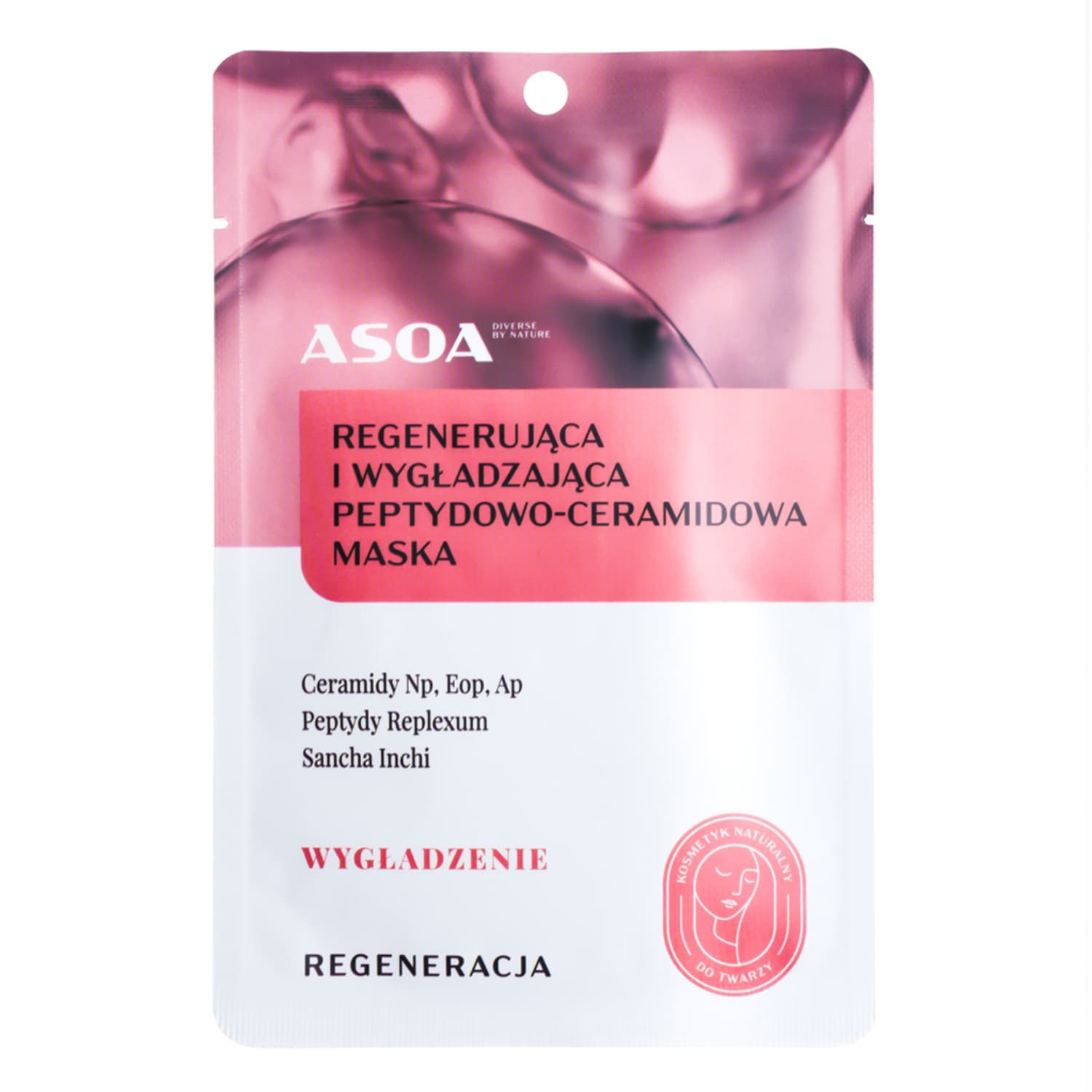 regenerująca i wygładzająca maska w płachcie