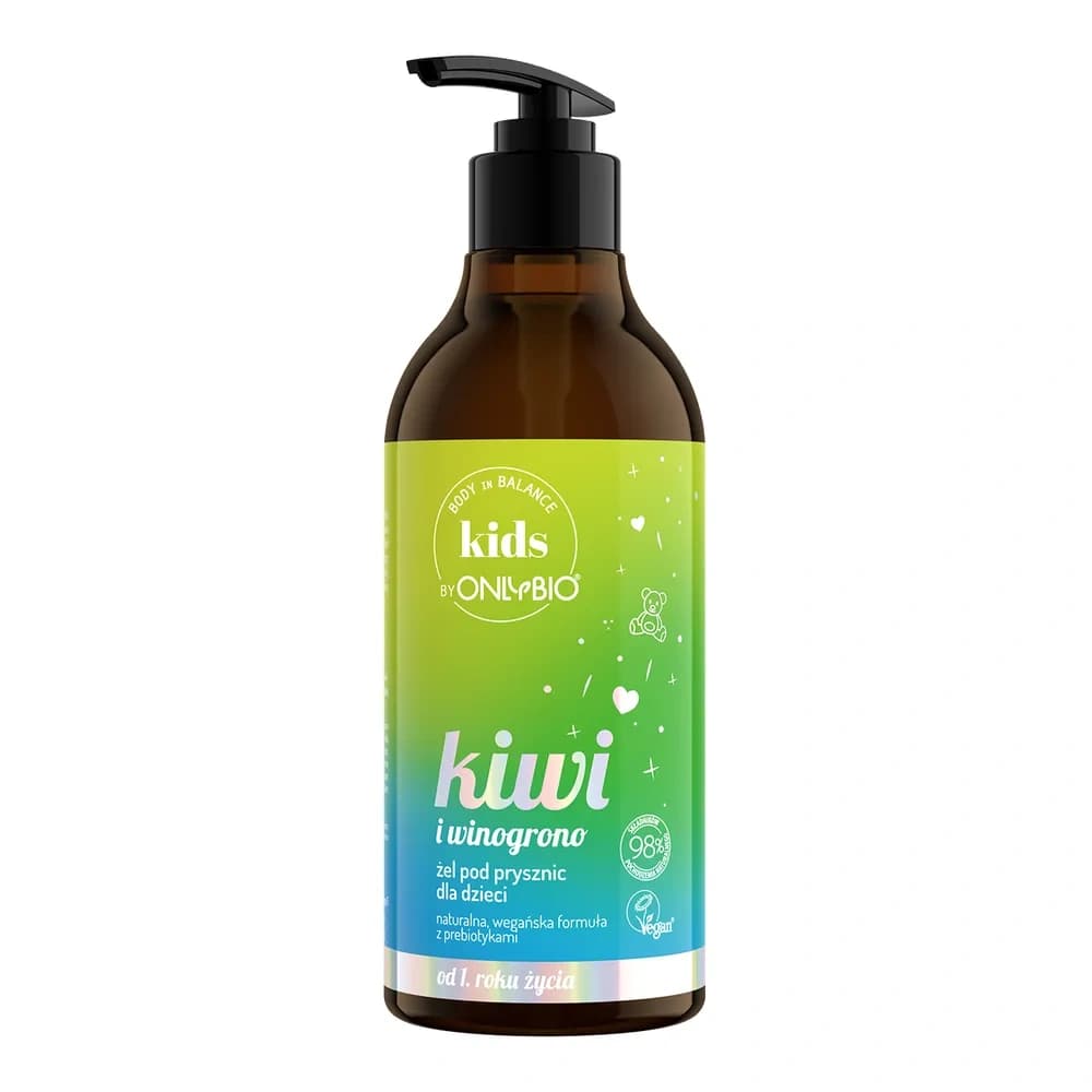 Body in Balance Kids żel pod prysznic dla dzieci Kiwi i Winogrono