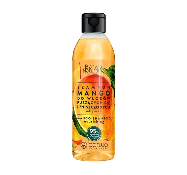 Naturalna szampon do włosów puszących się i zniszczonych Mango