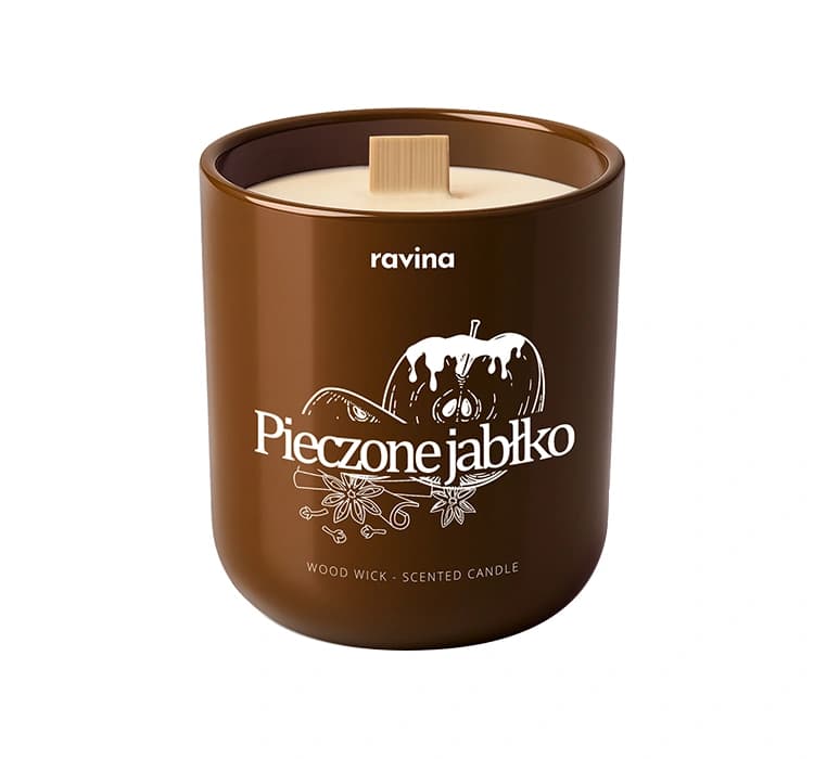 sojowa świeca zapachowa Pieczone Jabłko