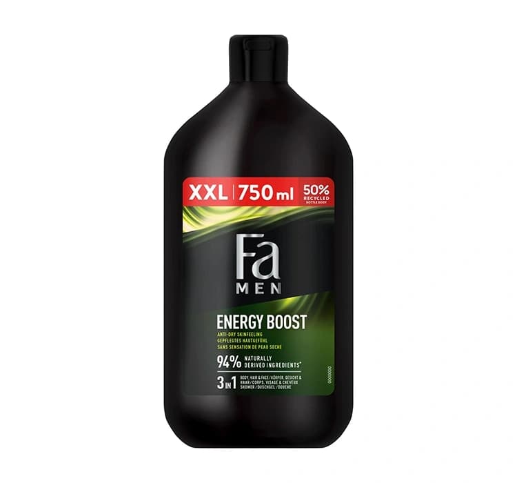 Men Sport Energy Boost żel pod prysznic 3w1 do twarzy ciała i włosów