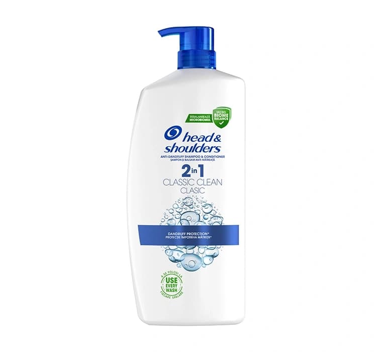 2w1 przeciwłupieżowy szampon do włosów z odżywką Classic Clean