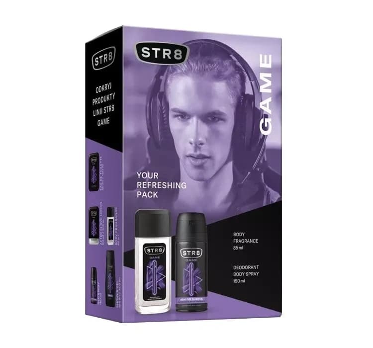 Game zapachowy spray z atomizerem + dezodorant spray