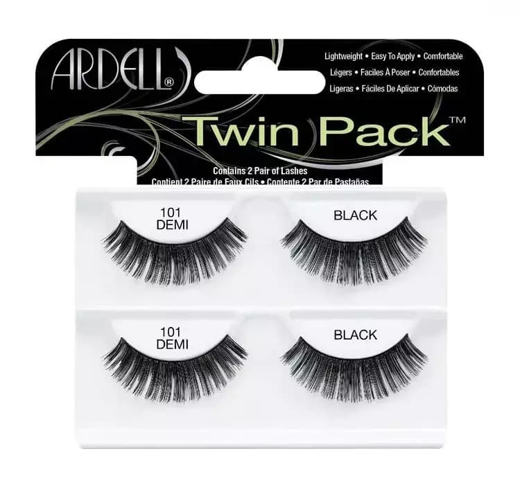 Twin Pack sztuczne rzęsy na pasku 101 Demi Black