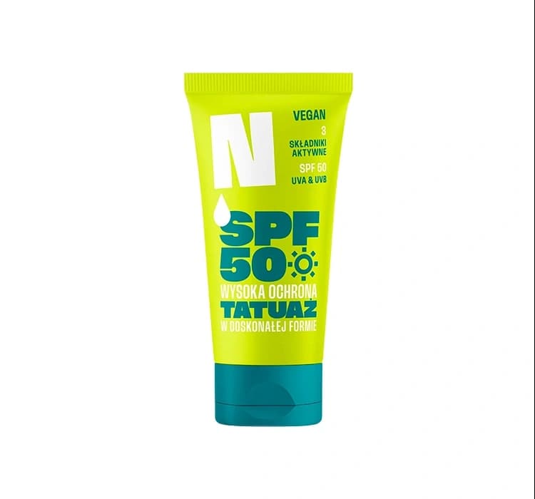 krem ochronny do tatuażu z filtrami SPF50
