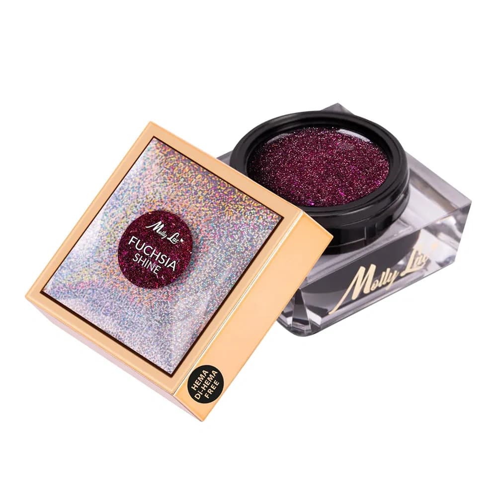 Molly Lac żel budujący do paznokci Shine On You Fuchsia Shine
