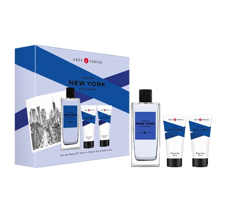 New York woda perfumowana spray + żel pod prysznic + balsam do ciała