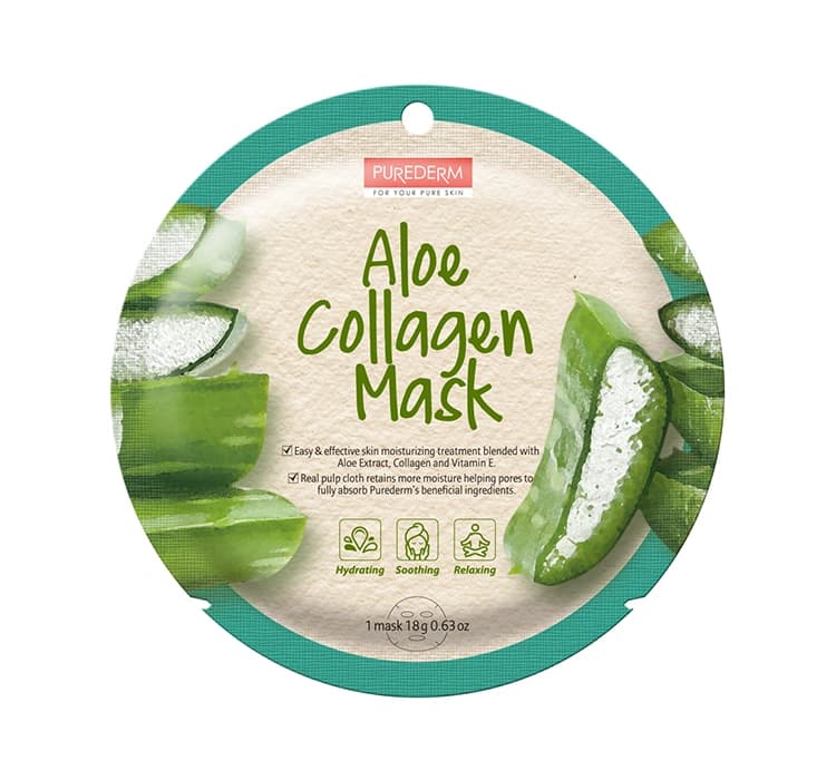 kolagenowa maseczka w płachcie Aloes