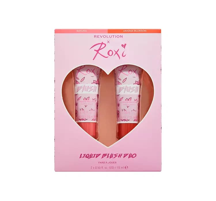 Makeup Revolution x Roxi Liquid Blush Duo zestaw dwóch róży do policzków