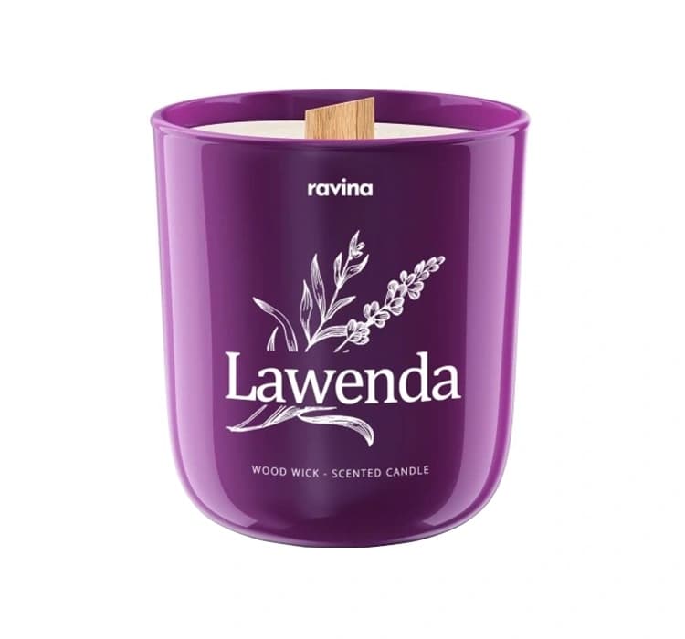 sojowa świeca zapachowa Lawenda