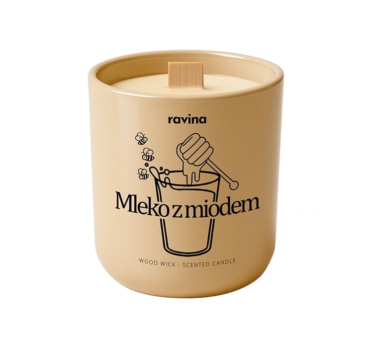 sojowa świeca zapachowa Mleko z Miodem